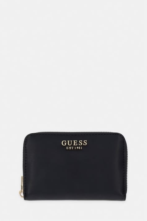 Peněženka Guess LAUREL dámská, černá barva, SWVC74 59140