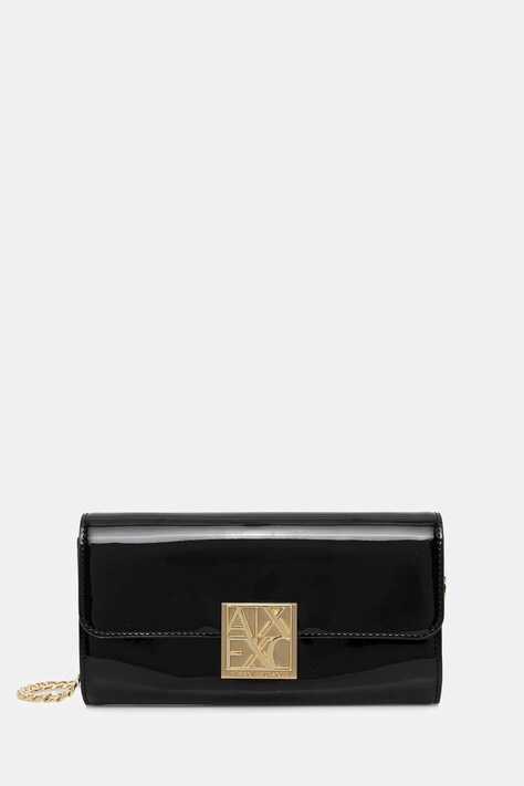 Armani Exchange portfel damski kolor czarny XW000358 AF21362