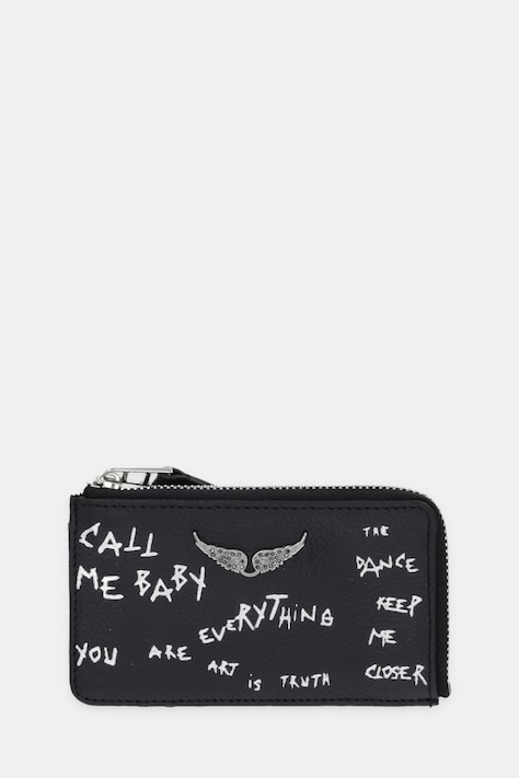 Δερμάτινο πορτοφόλι ZADIG&VOLTAIRE χρώμα: μαύρο, LWSG03731
