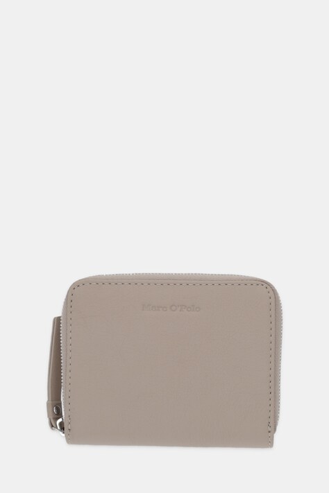 Marc O'Polo portfel skórzany damski kolor beżowy 5000009091