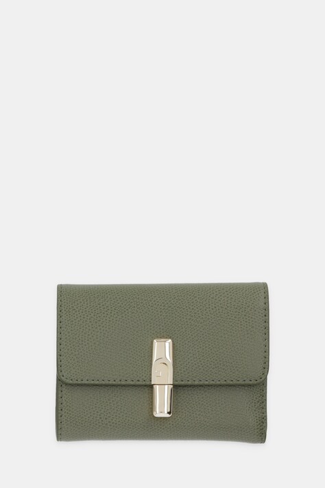 Furla portfel skórzany damski kolor zielony WP00564 ARE000 4555S