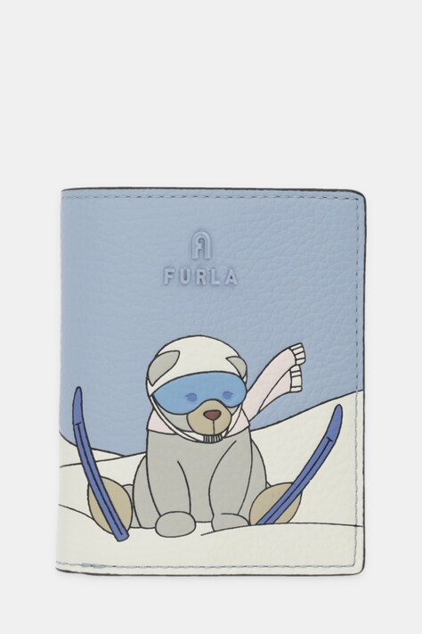 Furla portfel skórzany damski kolor niebieski WP00551 BX4287 4562S