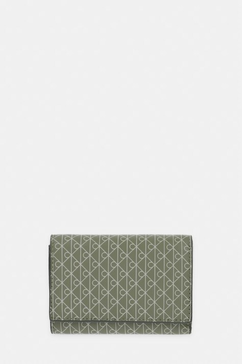 Calvin Klein портфейл RFID дамски зелен LV04F1118G