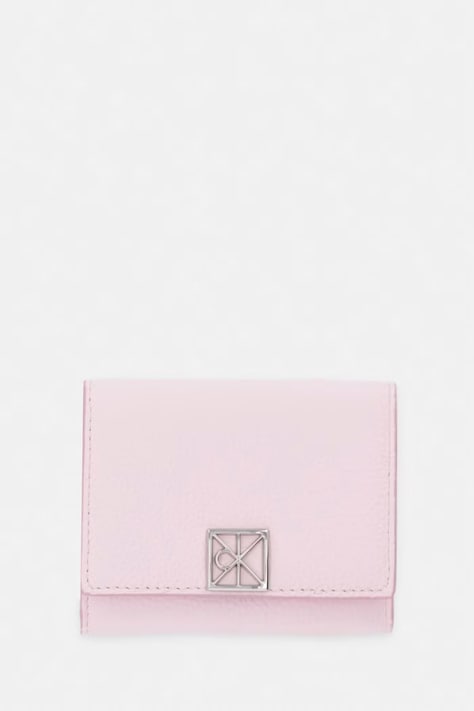 Calvin Klein portafoglio RFID da donna in pelle rosa LV04F1128G