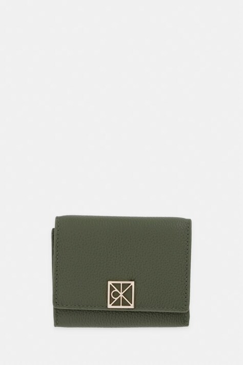 Calvin Klein novčanik RFID za žene kožni zeleni LV04F1128G