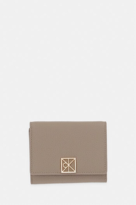 Calvin Klein novčanik RFID za žene kožni bež LV04F1128G