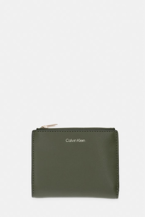 Calvin Klein peňaženka dámska z imitácie kože zelená LV04F1135G