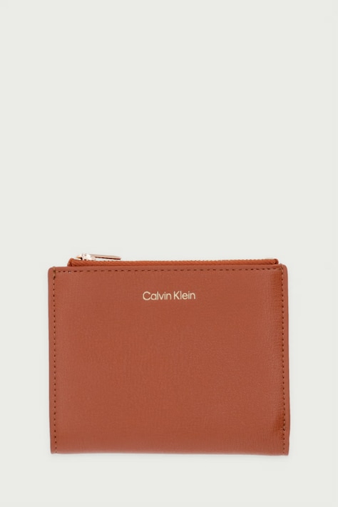 Calvin Klein Портфейл дамски от имитация на кожа оранжев LV04F1135G