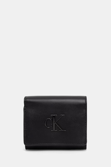 Calvin Klein portfel damski czarny LV04F1156G