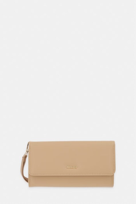 Aldo portfel FELICIANA damski kolor beżowy 14336897