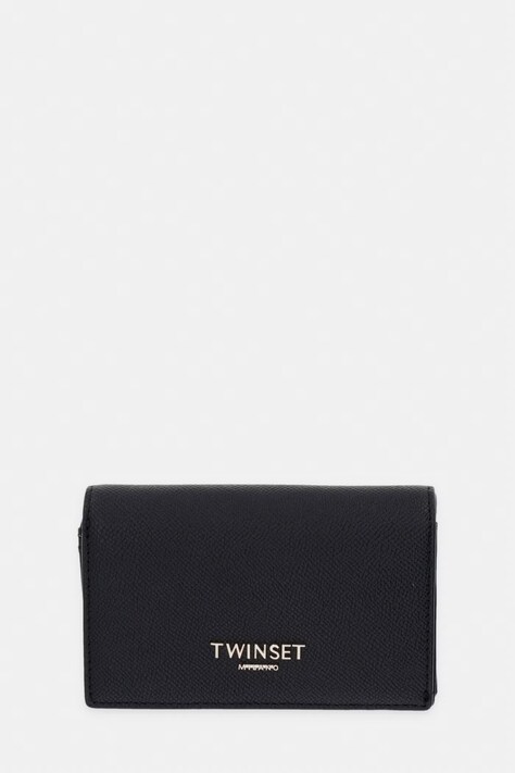 Twinset portfel damski kolor czarny 261TH7013