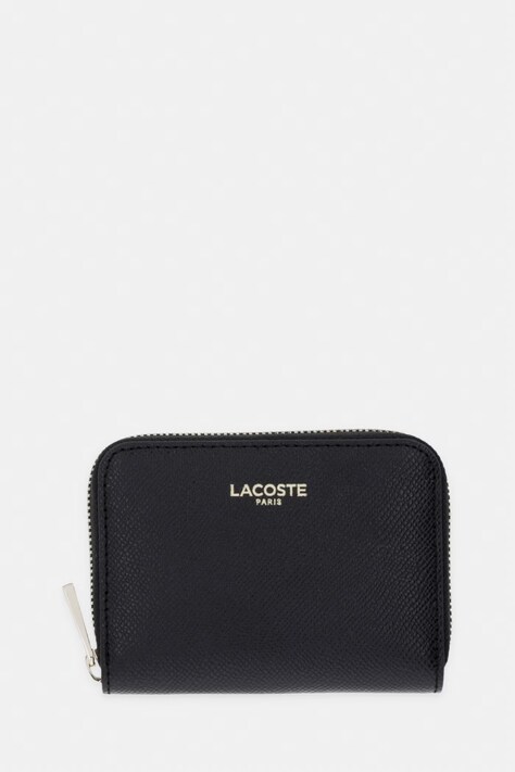 Lacoste portfel damski skórzany czarny NF5225PH