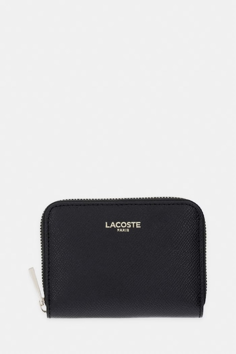 Lacoste portfel damski skórzany czarny NF5225PH