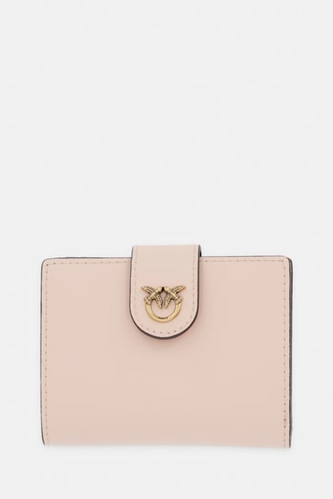Pinko portfel damski skórzany różowy 102840 A0F1