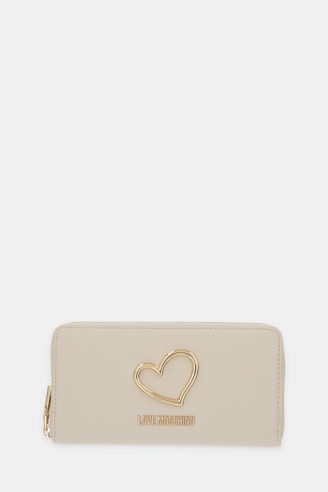 Love Moschino portfel damski kolor beżowy JC5505PP1OLQ0110