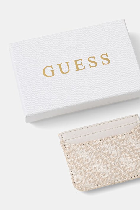 Guess etui na karty kolor beżowy RW7561 P6201