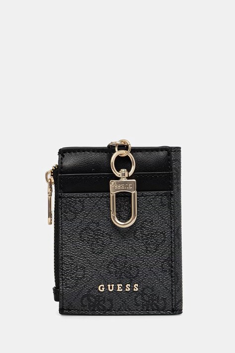 Guess portfel damski z imitacji skóry czarny RW7562 P6201