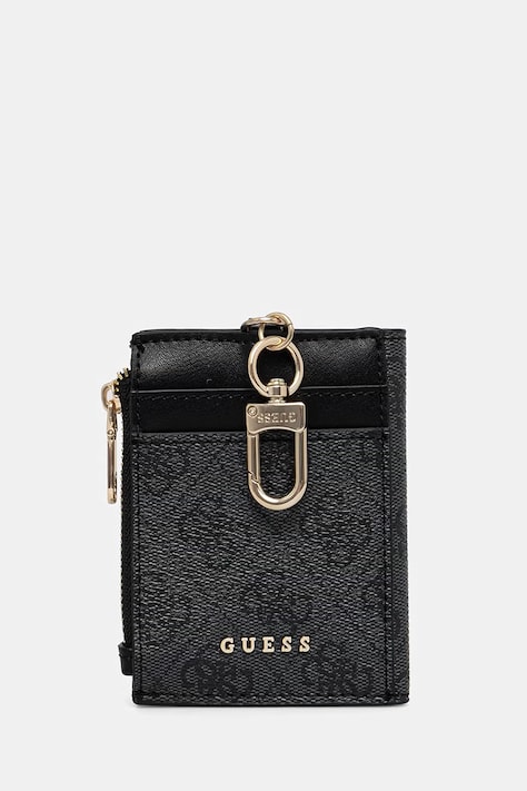 Guess portfel damski z imitacji skóry czarny RW7562 P6201