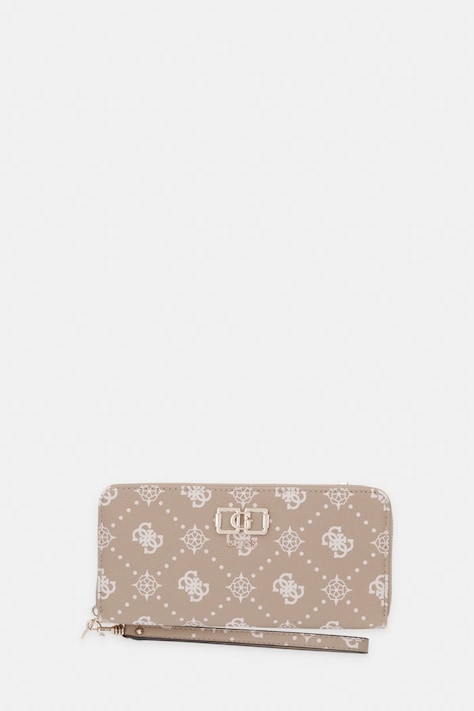 Guess peňaženka dámska z imitácie kože EMELIE béžová SWGP99 28146