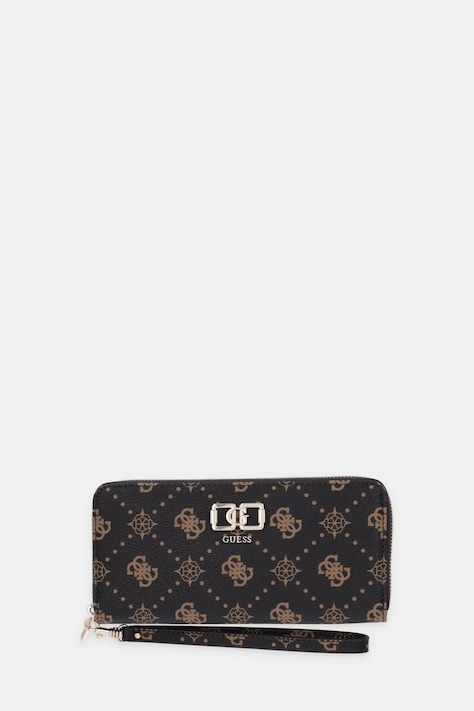 Guess peňaženka dámska z imitácie kože EMELIE hnedá SWGP99 28146