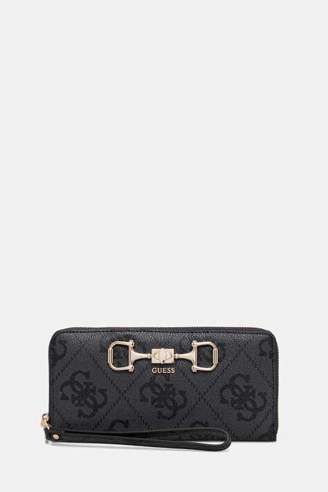 Guess портфейл дамски от имитация на кожа JANIE сив SWOS99 24146