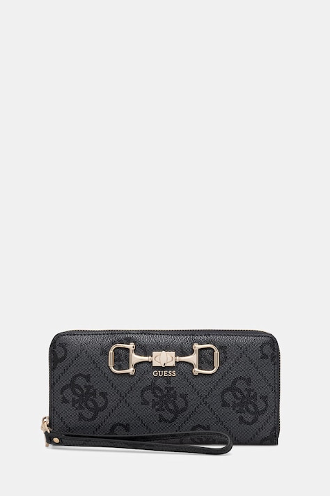 Guess портфейл дамски от имитация на кожа JANIE сив SWOS99 24146