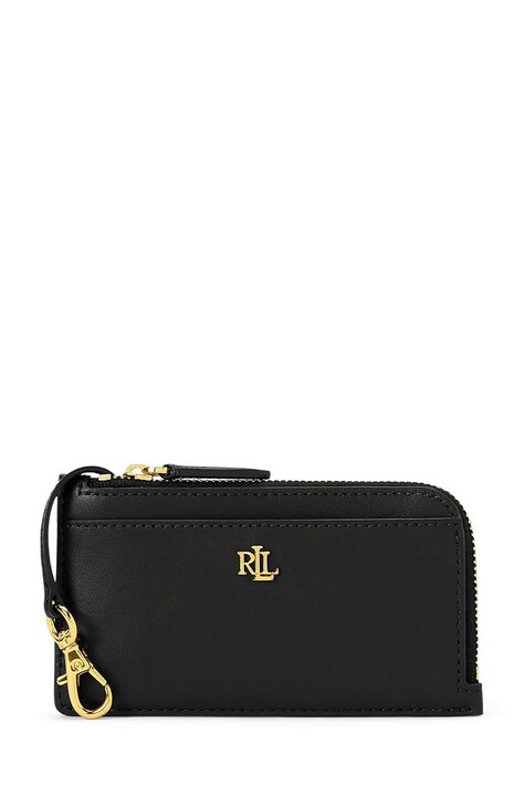 Lauren Ralph Lauren portfel damski skórzany czarny 432P10421