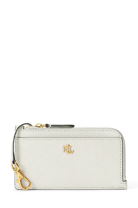 Lauren Ralph Lauren portfel damski skórzany biały 432P10422