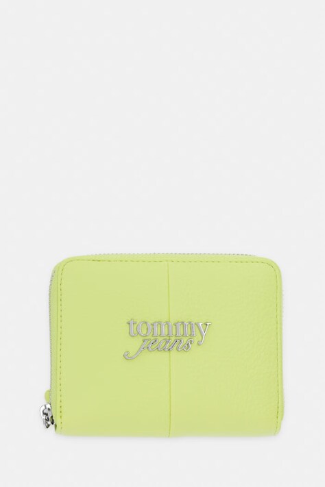 Tommy Jeans portfel damski zielony AW0AW18446