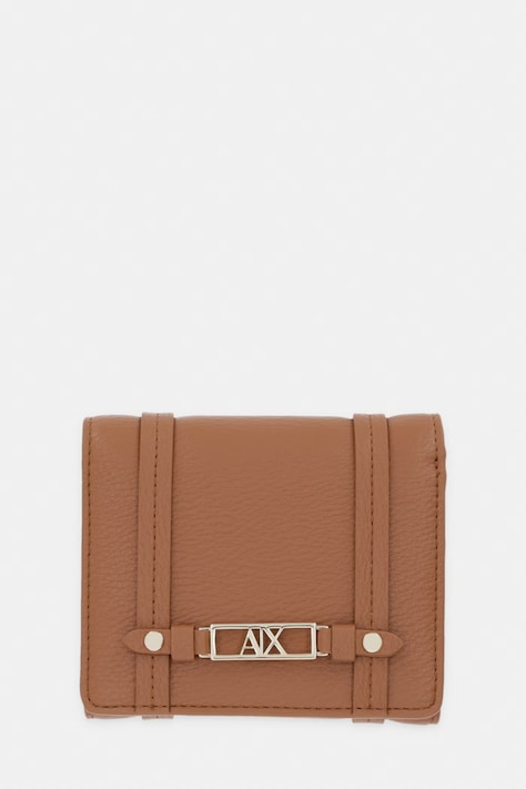 Armani Exchange Дамски портфейл от имитация на кожа кафяв XW002613