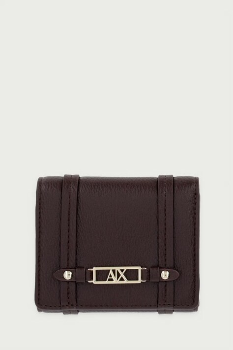 Armani Exchange Portfel damski z imitacji skóry brązowy XW002613 AF15632