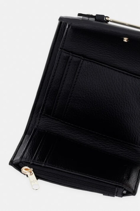 Armani Exchange гаманець жіночий зі штучної шкіри — SS26-PFD0AR, чорний — фото 3