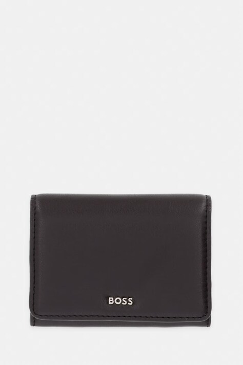 BOSS portafoglio da donna in pelle NUMAH Flap Cardholde marrone 50564186