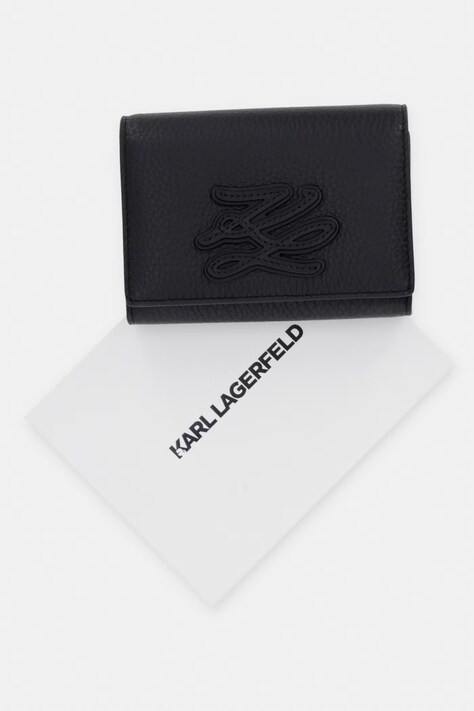 Karl Lagerfeld гаманець жіночий K/AUTOGRAPH — SS26-PFD0BG, чорний — фото 5