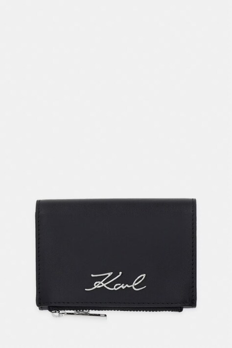 Karl Lagerfeld portfel damski skórzany K/SIGNATURE czarny B2W32013