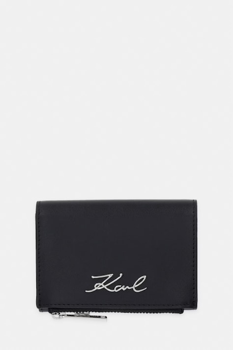 Karl Lagerfeld portfel damski skórzany K/SIGNATURE czarny B2W32013