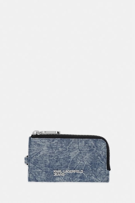 Πορτοφόλι Karl Lagerfeld Jeans χρώμα: μπλε, B2W32043
