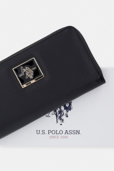 U.S. Polo Assn. гаманець жіночий MARGARET — SS26-PFD0BS, чорний — фото 5