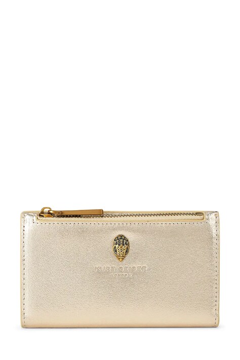 Kurt Geiger London portfel męski skórzany Shoreditch złoty 5053861109