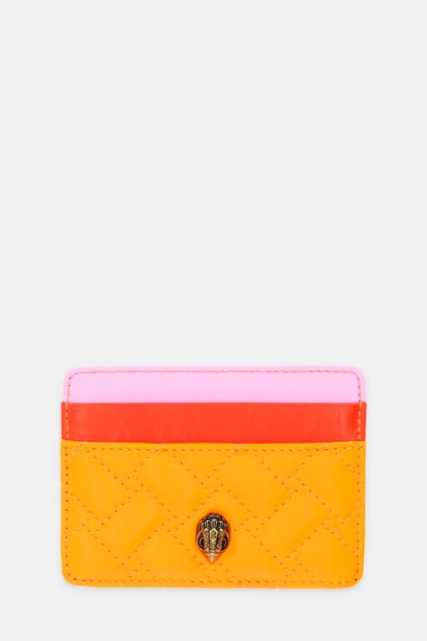 Kurt Geiger London etui na karty damskie skórzane Kensington pomarańczowe 5368157129