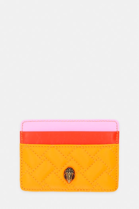 Kurt Geiger London etui na karty damskie skórzane Kensington pomarańczowe 5368157129