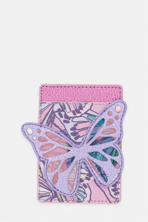 Kurt Geiger London etui na karty damskie skórzane różowe 5605295019