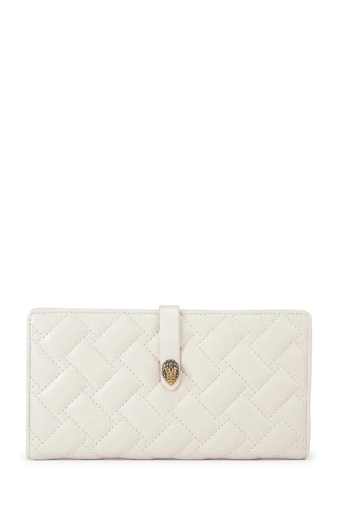 Kurt Geiger London portfel damski skórzany Kensington beżowy 5021841109