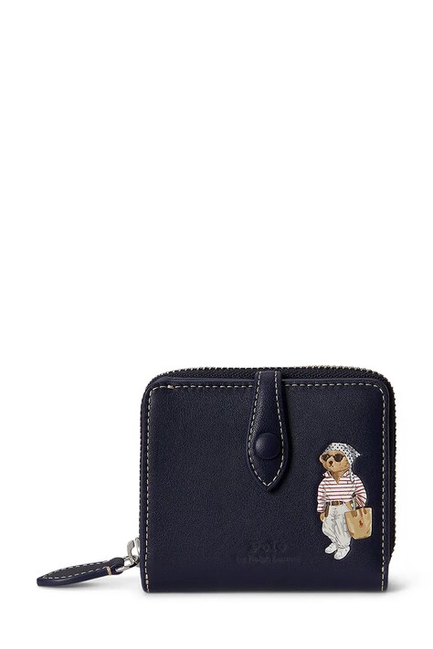 Polo Ralph Lauren portfel damski skórzany granatowy 427P10990