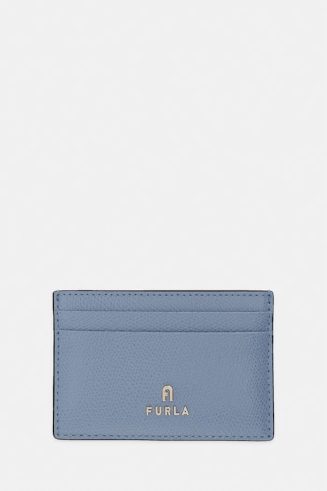 Furla etui na karty damskie skórzane Camelia niebieskie WP00305 ARE000 2495S
