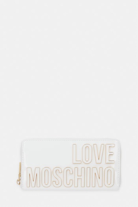 Love Moschino portfel damski z imitacji skóry biały JC5513PP0OKE0100
