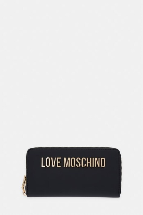 Love Moschino portfel damski z imitacji skóry czarny JC5611PP0OKD0000