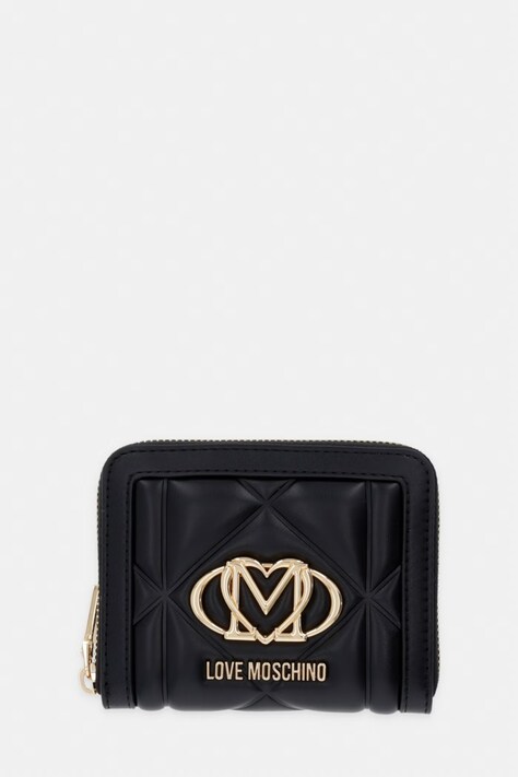 Love Moschino portfel damski z imitacji skóry czarny JC5641PP0OLC0000