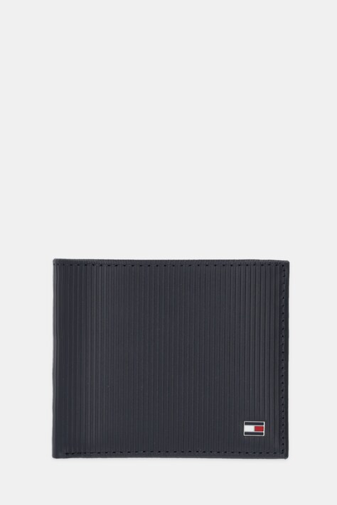 Tommy Hilfiger portfel skórzany męski kolor granatowy AM0AM13958