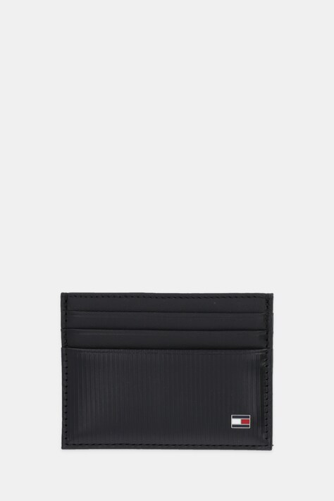 Tommy Hilfiger etui na karty skórzane kolor czarny AM0AM13959